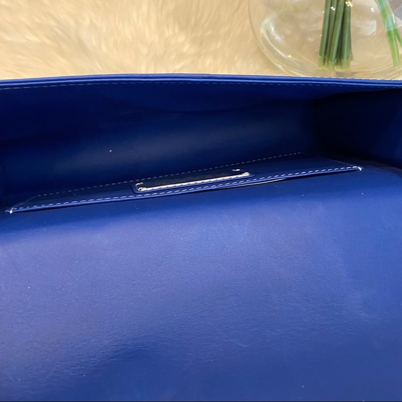 PERRIN Paris L'Asymétrique clutch blue $1850 - Picture 8 of 12